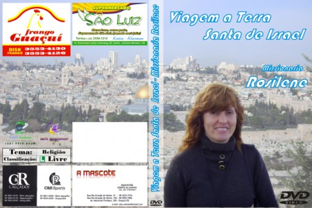 Capa para DVD Viagem a Terra Santa - Missionária Rosilene